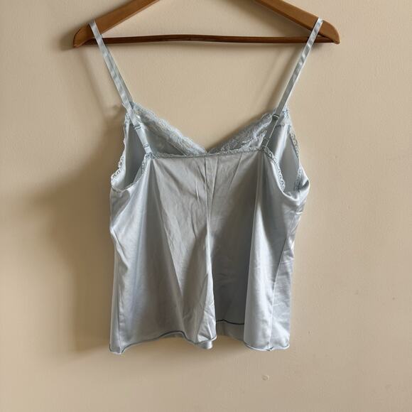 VTG Cami Ladies 38 Baby Doll Blue Lace Straps Coquette Feminine Romantic USA - Picture 6 of 12
